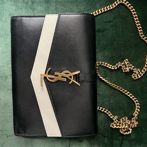 yves saint laurent suplice large wallet in smooth leather|WALLETS ON CHAIN .